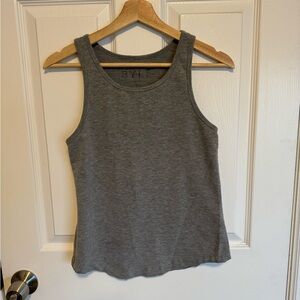 BYLT grey muscle sleeveless tank top tee